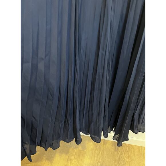 Cinq a Sept Womens Calloway Ruffled Midi Dress 4 Navy - NWT $595 - Picture 8 of 10